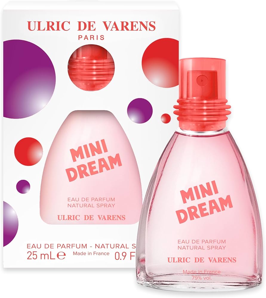Ulric De Varens Mini Dream Eau de Parfum 25 ml- Bright, Smooth, and Delicious - Notes of Mandarin, Apricot, & Honeysuckle - Travel Size - .9 Fl Oz