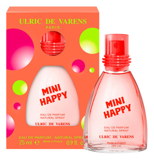 Varens Sweet MINI HAPPY - Eau De Parfum for Women - Fruity, Bubbly, Cheerful Aroma - Raspberry, Peach, & Hazelnut- Travel Size - .9 Fl Oz