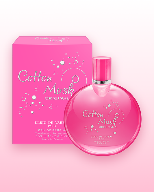 Ulric De Varens Cotton Musk Eau De Parfum for Women- Warm, Sensual Scent - Notes of Orange, Honeysuckle, & Sandalwood- Floral & Mellow- 3.4 Fl Oz