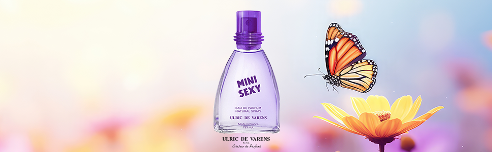 Ulric De Varens Mini Sexy Eau de Parfum 25 ml- Stimulating, Modern, and Endearing - Notes of Violet, Heliotrope, & Iris- Travel Size - .9 Fl Oz