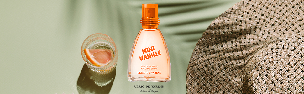 Ulric De Varens Mini Vanille Eau de Parfum 25 ml- Outgoing, Frisky, and Petite- Notes of Bourbon Vanilla, Fresh Mango, & Mandarin- Travel Size - .9 Fl Oz