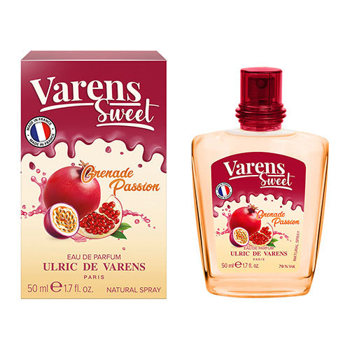 Varens Sweet GRENADE PASSION - Eau De Parfum for Women - Mature, Mysterious, Extravagant Scent - Notes of Pomegranate, Apricot, & Candied Rose Petal- 1.7 Fl Oz