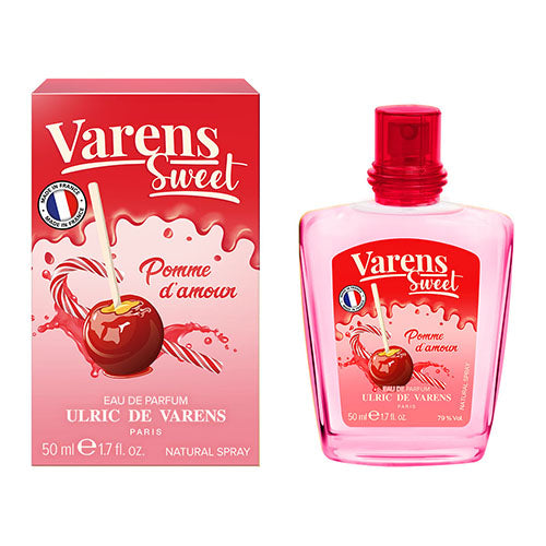 Varens Sweet POMME d’AMOUR - Eau De Parfum for Women - Fruity, Sweet, Dessert-Like Aroma - Notes of Caramel, Red Berry, & Vanilla- 1.7 Fl Oz