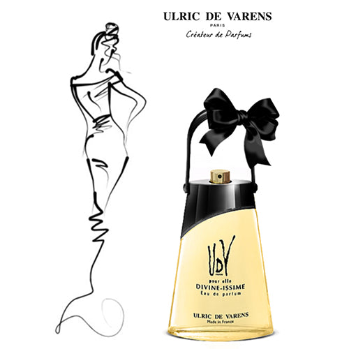 Ulric De Varens Divine-issime Eau De Parfum for Women- Enchanting, Confident, Glamorous Scent - Notes of Pink Berries, Orange Blossom, & Jasmine- Floral & Sweet- 2.5 Fl Oz