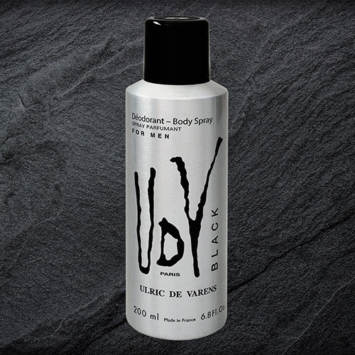 UDV Black 6.8 oz Deodorant Spray  Men